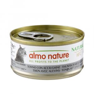 5 + 1 gratis! Almo Nature HFC Natural, 6 x 70 g - Tuńczyk i młode sardele
