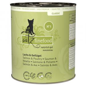 Catz finefood w puszkach, 12 x 800 g - Łosoś i drób