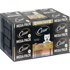 Megapakiet Cesar w tackach, 24 x 150 g - Landragout Mix, 24 x 150 g