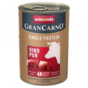 Animonda GranCarno Adult Single Protein, 6 x 400 g - Wołowina