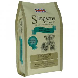 Simpsons Premium Adult Sensitive, jagnięcina z ziemniakami - 2 kg