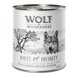 Wolf of Wilderness Adult, 6 x 800 g - White Infinity, konina