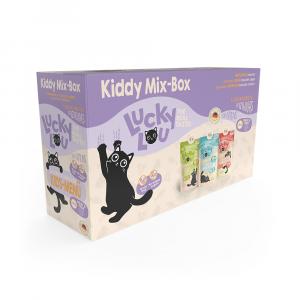Korzystny pakiet Lucky Lou Kitten, 48 x 125 g - Pakiet mieszany (3 smaki)