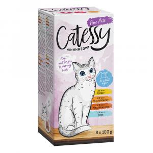 Catessy mix w miseczkach, 8 x 100 g - Mix I (paszteciki)