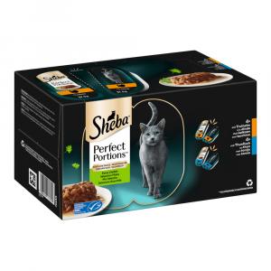 Sheba Perfect Portions 16 x 37,5 g - Indyk i tuńczyk w sosie