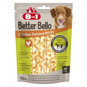 8in1 Better Bello Chicken Twisted Sticks - 10 szt. (60 g)