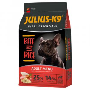 10% taniej! JULIUS K-9, karma sucha dla psa, 10 kg / 12 kg - High Premium Vital Essentials, wołowina, 12 kg