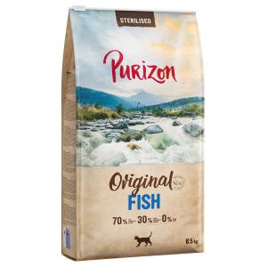 Dwupak Purizon karma dla kota, 2 x 6,5 kg - Sterilised Adult, ryba - bez zbóż
