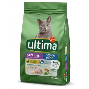 8,5 + 1,5 kg gratis! Ultima, karma sucha dla kota, 10 kg - Cat Sterilized Senior