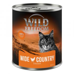 Wild Freedom Adult, 6 x 800 g - bezzbożowa receptura - Wide Country - Czysty kurczak