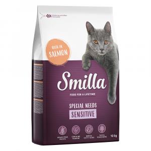 Smilla Adult Sensitive, łosoś, bez zbóż - 2 x 10 kg