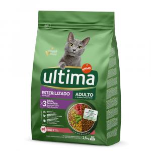 Ultima Cat Sterilized Adult, wołowina - 2 x 2,5 kg