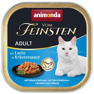 Megapakiet animonda vom Feinsten Adult NoGrain w sosie, 30 x 100 g - Łosoś w sosie ziołowym