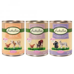 10 + 2 gratis! Lukullus, karma mokra dla psa, 12 x 400 g - Junior, pakiet mieszany