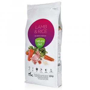 Natura Diet Adult, jagnięcina i ryż - 2 x 12 kg
