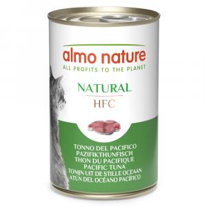 5 + 1 gratis! Almo Nature HFC, mokra karma, 6 x 140 g - Tuńczyk (Pacyfik)