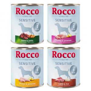 Megapakiet: Rocco Sensitive, 24 x 800 g - 4 smaki, Mieszany pakiet