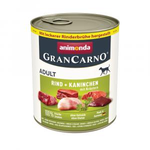 Animonda GranCarno Original Adult, 6 x 800 g - Wołowina i królik z ziołami