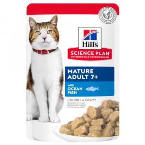 Hill's Science Plan Mature Adult 7+, ryba morska i kurczak - Ryba oceaniczna, 24 x 85 g