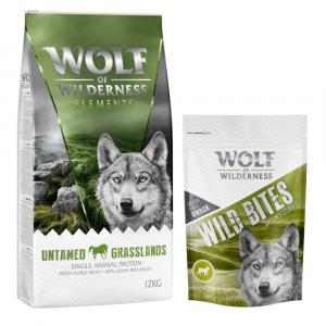 Wolf of Wilderness, sucha karma dla psa, 12 kg + przysmak Wild Bites, 180 g gratis! - \