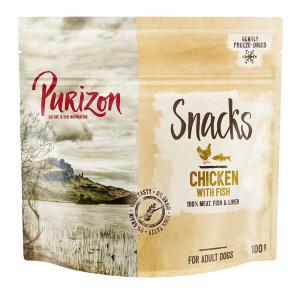 20% taniej! Purizon Snacks dla psa, 2 x 100 g - Kurczak z rybą (bez zbóż), 2 x 100 g