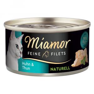 Megapakiet Miamor Feine Filets Naturelle, 24 x 80 g - Kurczak z tuńczykiem