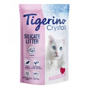 20% taniej! Tigerino, żwirek, różne rodzaje - Crystals, Zapach pudru dla dzieci, 5 l