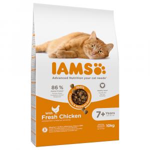 15% taniej! IAMS, karma sucha dla kota, 10 kg - Advanced Nutrition Senior Cat z kurczakiem