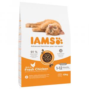 IAMS Advanced Nutrition Kitten, ze świeżym kurczakiem - 10 kg