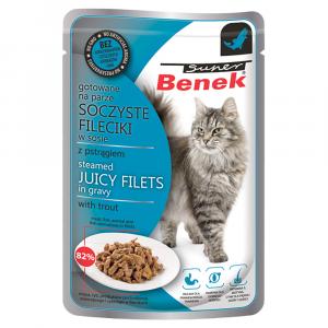 Korzystny pakiet Super Benek Filety w sosie, 56 x 85 g - Pstrąg