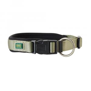 HUNTER obroża Vario Plus, oliwkowa/czarna - Rozmiar M: obwód szyi 40-45 cm, szerokość 20 mm