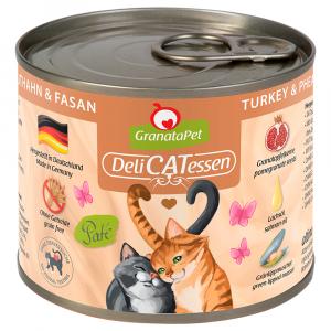 GranataPet DeliCatessen, 6 x 200 g - Indyk i bażant