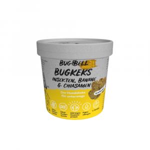 BugBell BugKeks Adult, owady, banan i nasiona chia - 4 x 150 g