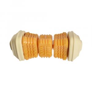 Bobby zabawka dla psa Onigiri - Żółta (dł. x szer. x wys.): 14,5 x 6,5 x 6,5 cm