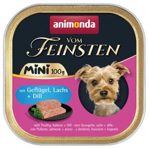 Animonda vom Feinsten Adult Mini, 32 x 100 g - Drób z łososiem i koperkiem