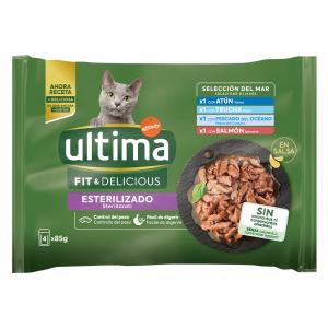 Ultima Cat Sterilized, 48 x 85 g - Wybór rybny