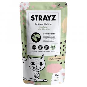 STRAYZ Saszetka bio 6 x 85 g - Biokurczak z biocukinią