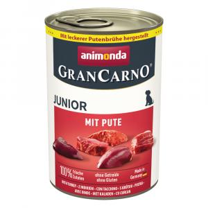 Megapakiet animonda GranCarno Original Junior, 24 x 400 g - Indyk