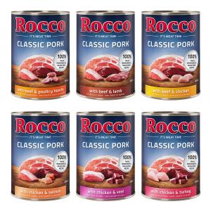 10% taniej! Mieszany pakiet Rocco, 6 x 400 g / 800 g - Classic Pork, Pakiet mieszany, 6 x 400 g