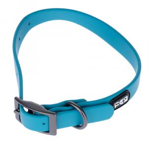 TIAKI wodoodporna obroża PCV, niebieska - Rozmiar S: Obwód szyi 24-36 cm