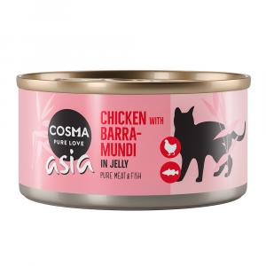 Cosma Asia w galarecie, 6 x 170 g - Kurczak i barramundi
