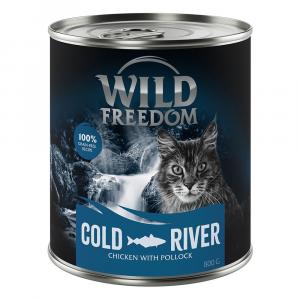 15% taniej! Wild Freedom Adult - bezzbożowa receptura, 6 x 800 g - Cold River - Czarniak i kurczak
