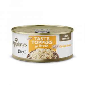 50% taniej! Applaws Taste Toppers, karma uzupełniająca dla psa, 6 x 156 g - W bulionie, kurczak