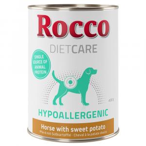 10% taniej! Rocco Diet Care, sucha i mokra karma dla psa, 1 kg / 6 x 400 g - Hypoallergen, konina, 6 x 400 g