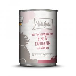 MjAMjAM Duo 6 x 400 g - Pyszna wołowina i królik z marchewką