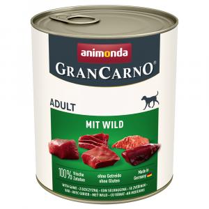 Megapakiet animonda GranCarno Original Adult, 24 x 800 g - Dziczyzna