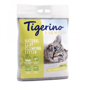 Tigerino Premium, żwirek dla kota - zapach trawy cytrynowej - 12 kg (ok. 12 l)