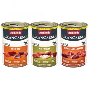 Pakiet animonda GranCarno Original, 12 x 400 g - Pakiet mieszany II (3 smaki)
