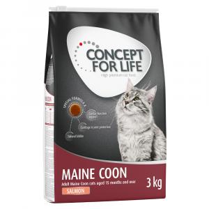 25% taniej! Concept for Life, karma sucha, 3 kg / 10 kg - Maine Coon Adult, łosoś - bezzbożowa receptura!, 3 kg