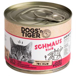 Dogs'n Tiger Adult Cat, 6 x 200 g - Wołowina